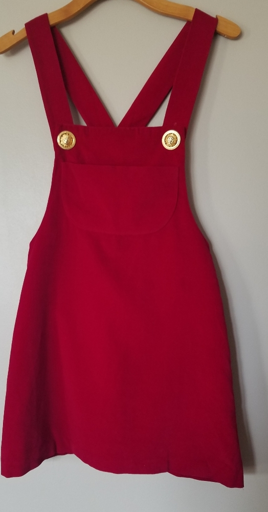 Vintage Red Velvet Dress